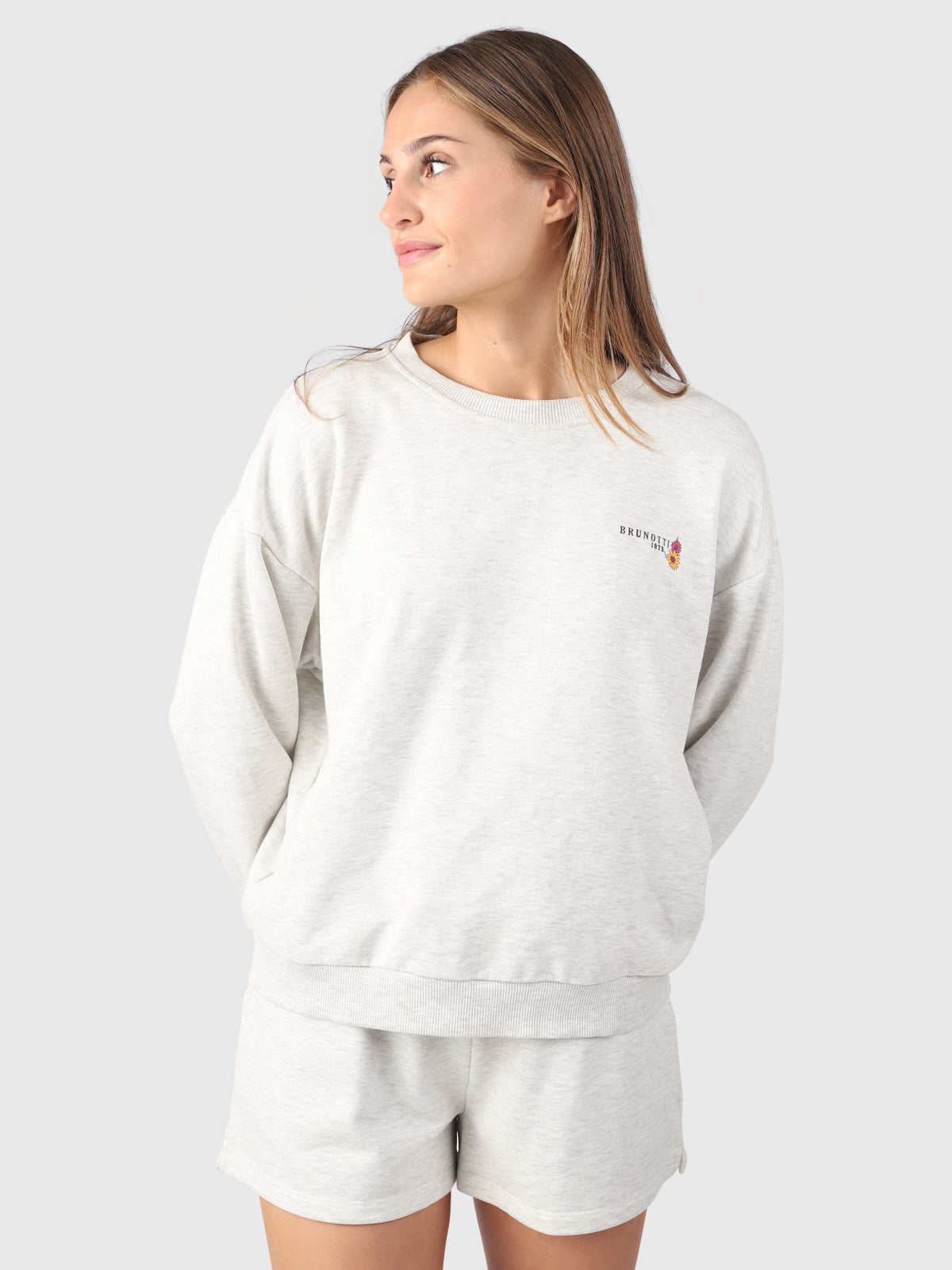 Milly Women Sweat Short | White-Melee