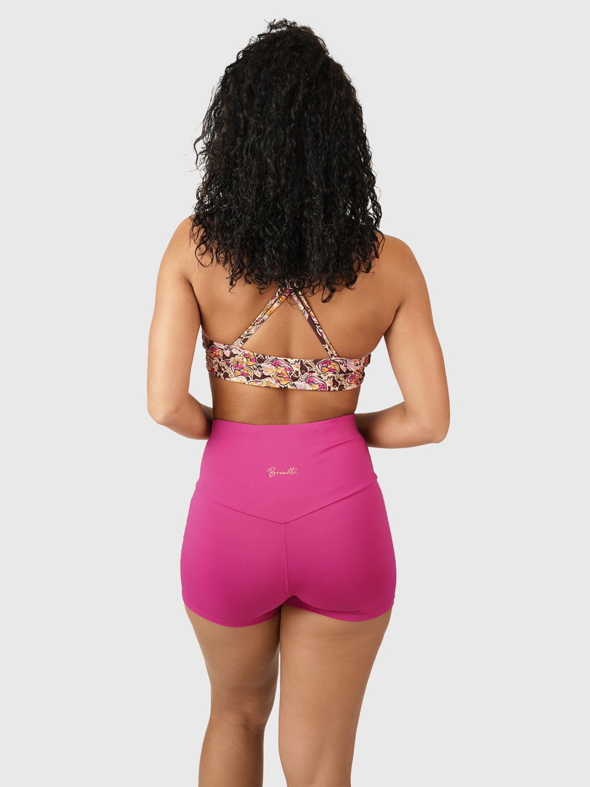 Hibiki Damen Legging Shorts | Magenta