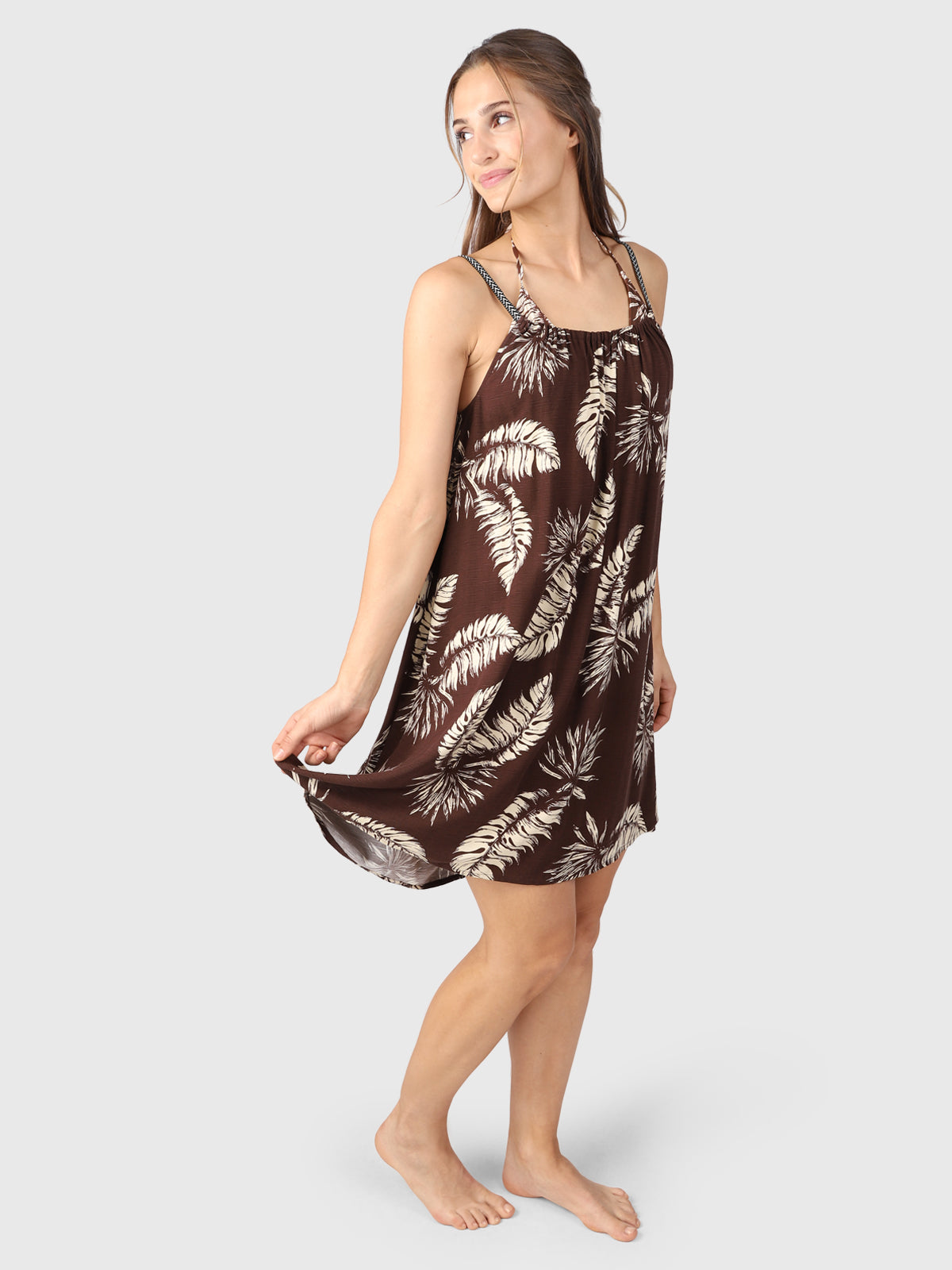 Isla-Palm Women Dress | Brown