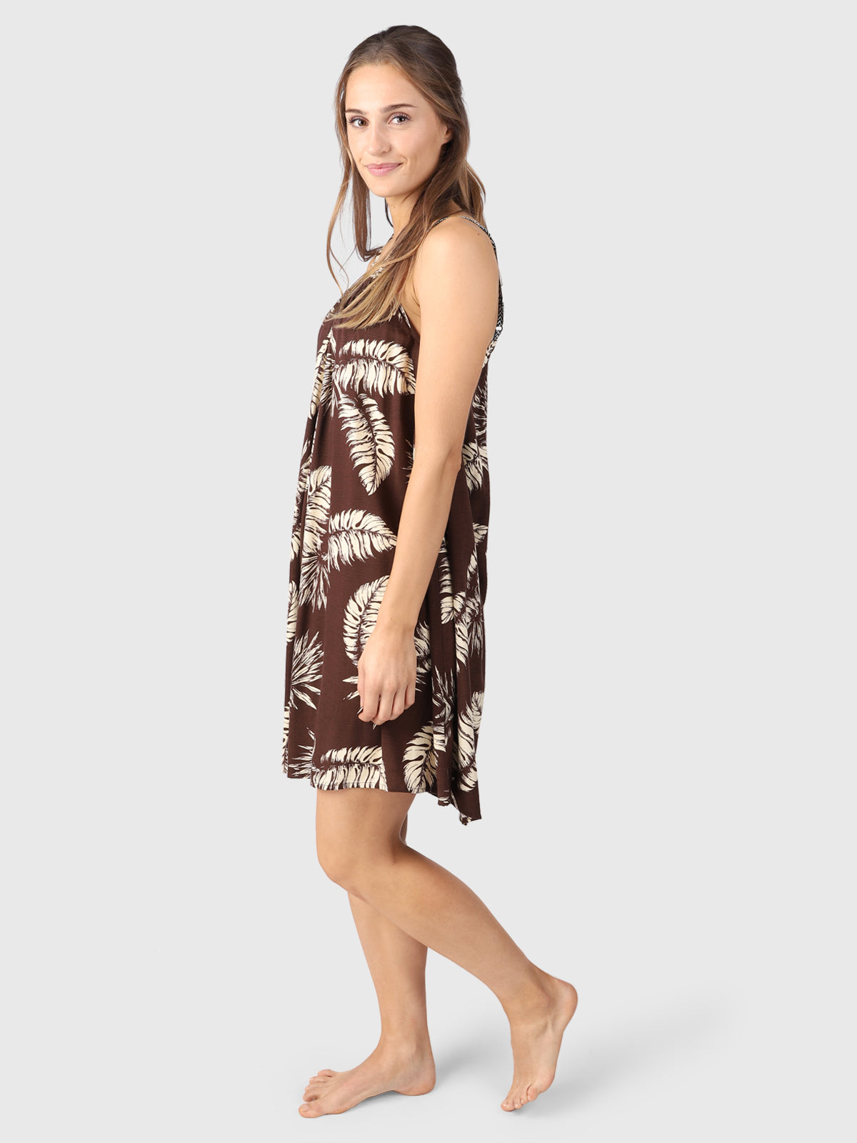 Isla-Palm Women Dress | Brown