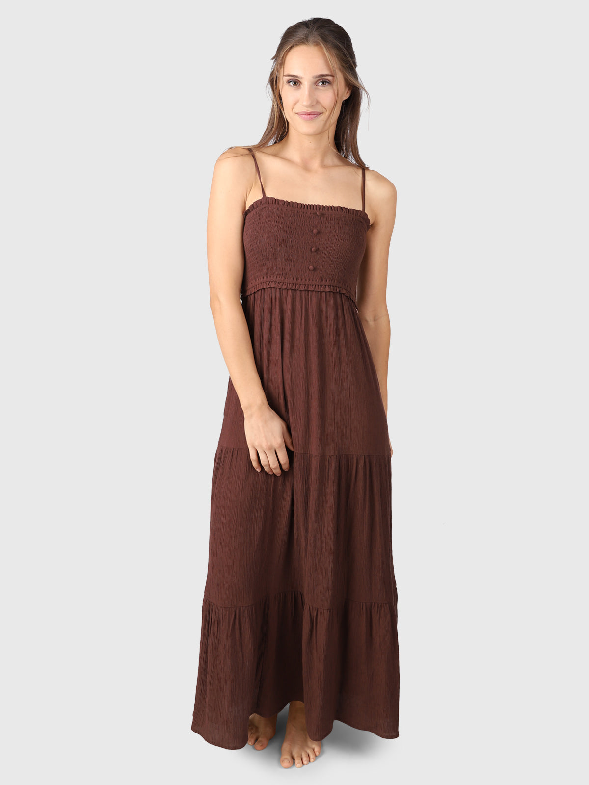 Lorelei Dames Maxi Jurk | Bruin