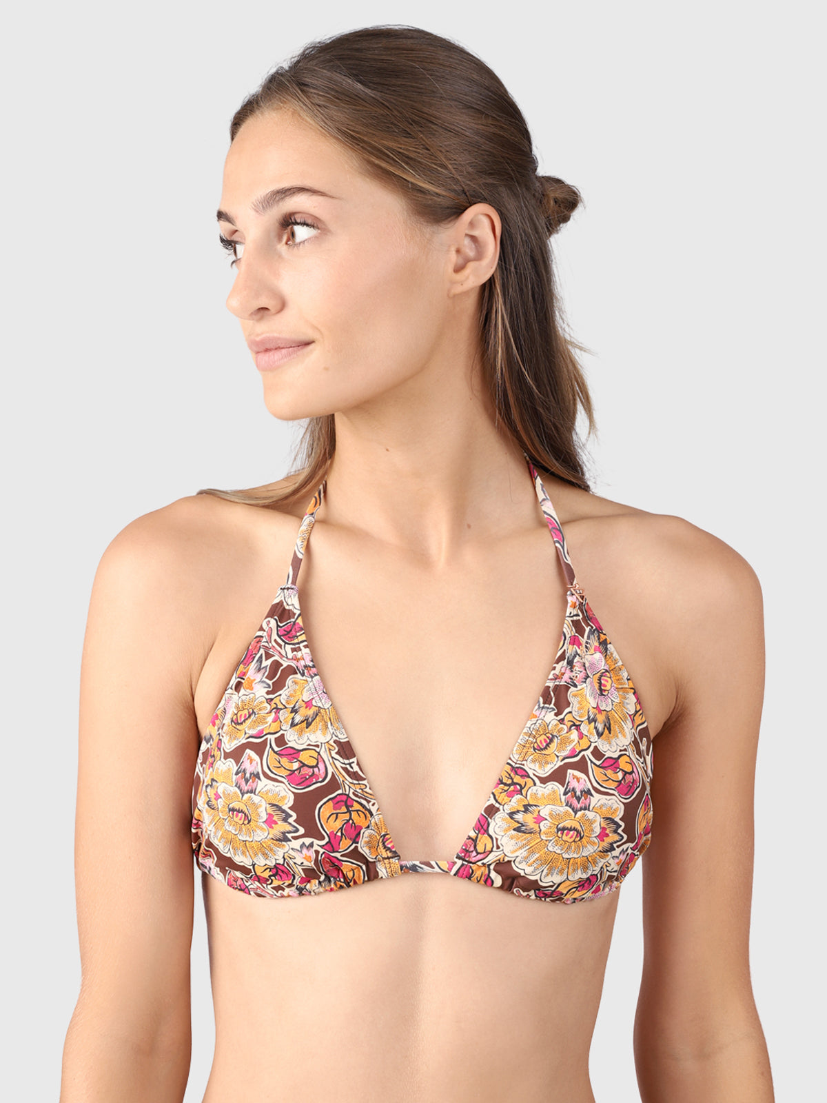 Novalee-Sakai Women Slider Triangle Bikini Top | Multi Color