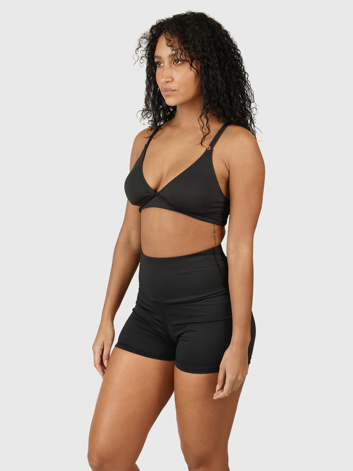 Delphinia Women Bralette Bikini Top | Black