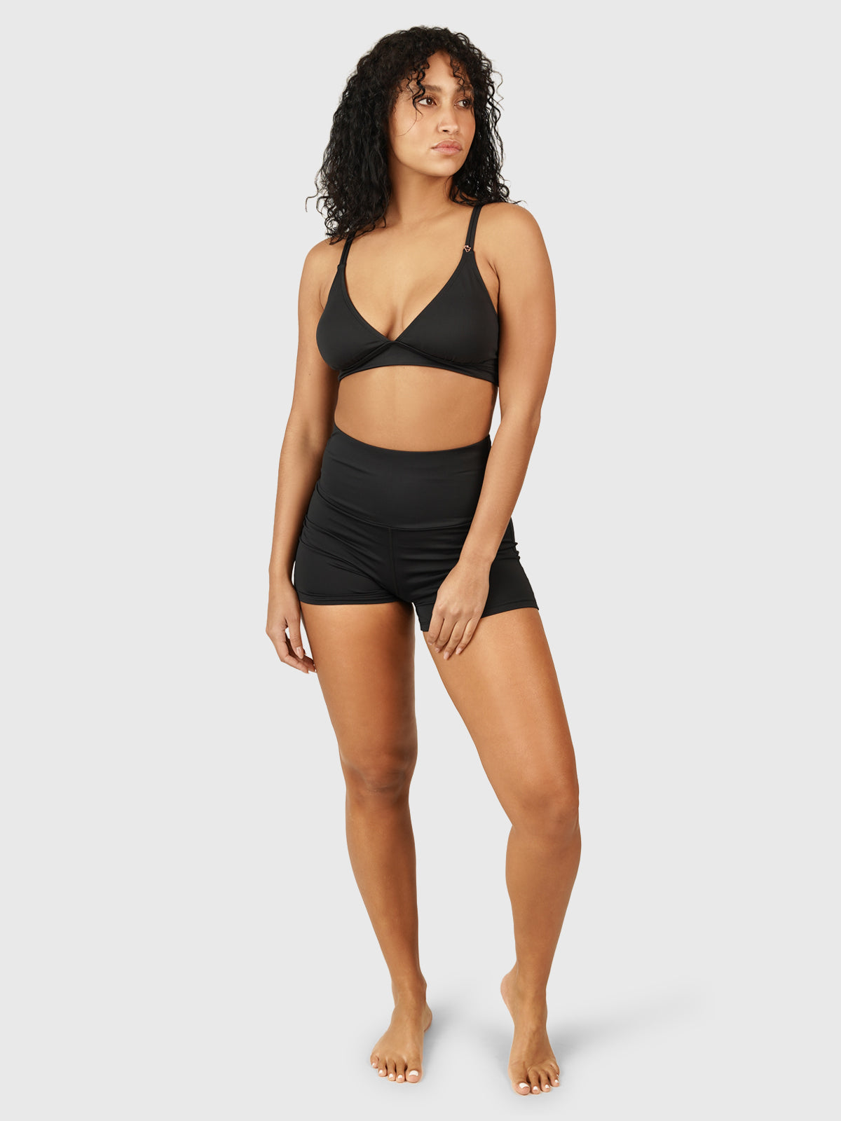 Delphinia Women Bralette Bikini Top | Black