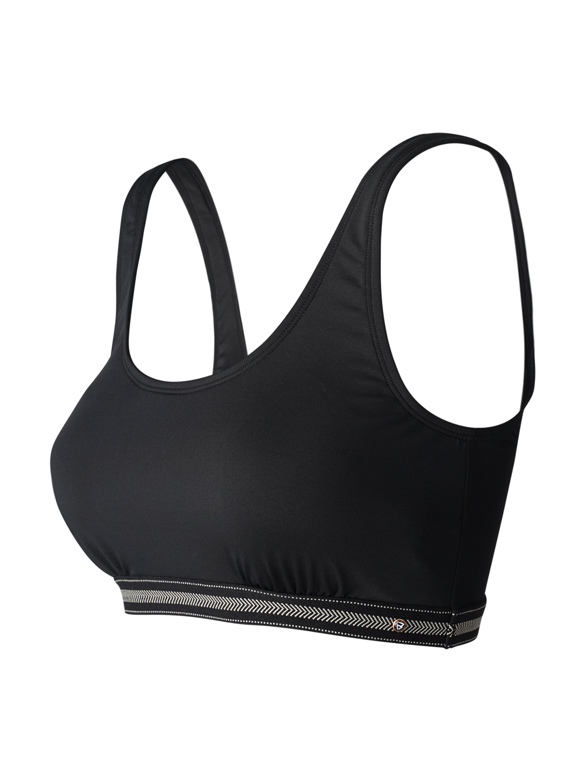 Korola Women Sports Bikini Top | Black