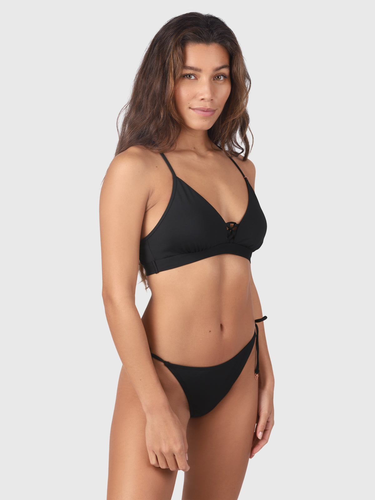 Tally Women Bralette Bikini Top | Black