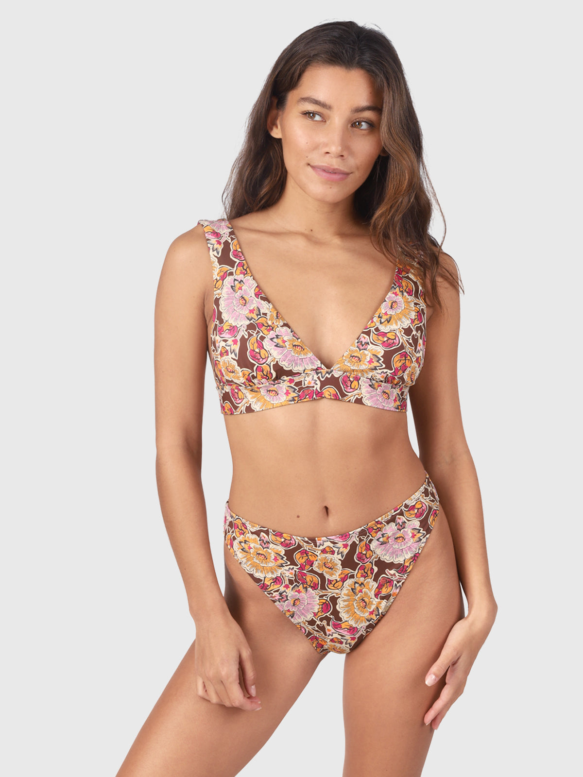 Forte-Sakai Dames Bralette Bikini Top | Multi Color