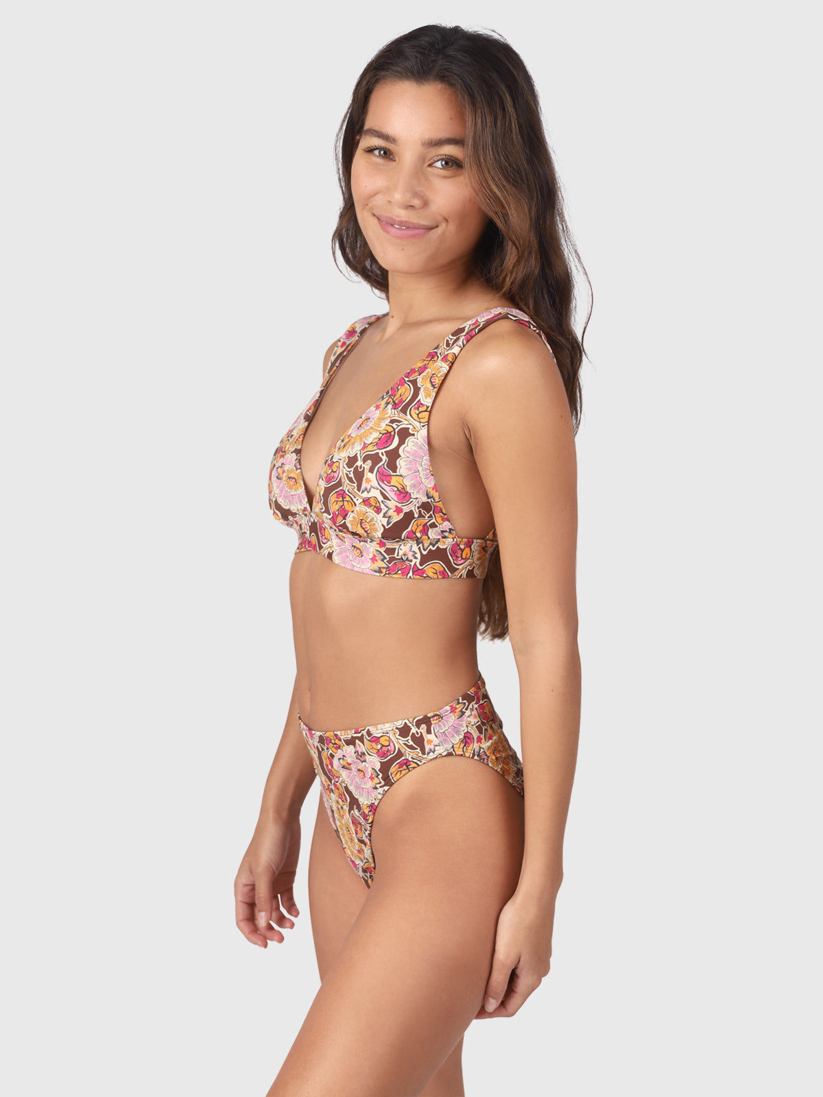 Forte-Sakai Dames Bralette Bikini Top | Multi Color