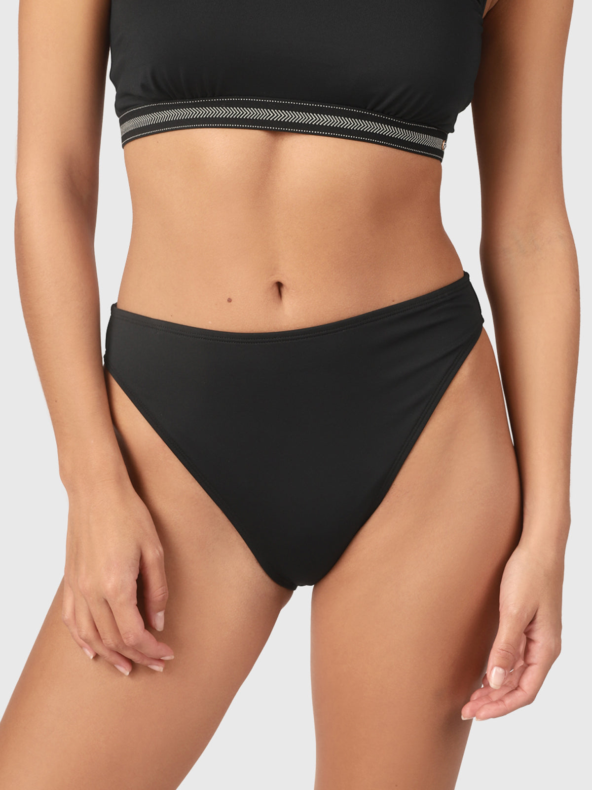 Flores Damen Bikini Hose | Schwarz