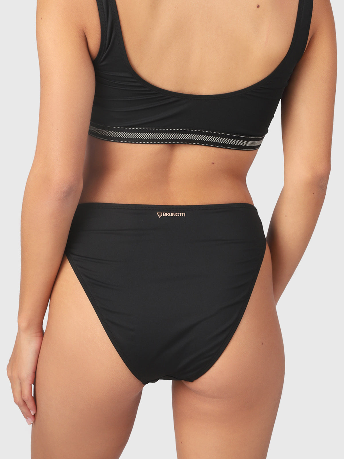 Flores Damen Bikini Hose | Schwarz