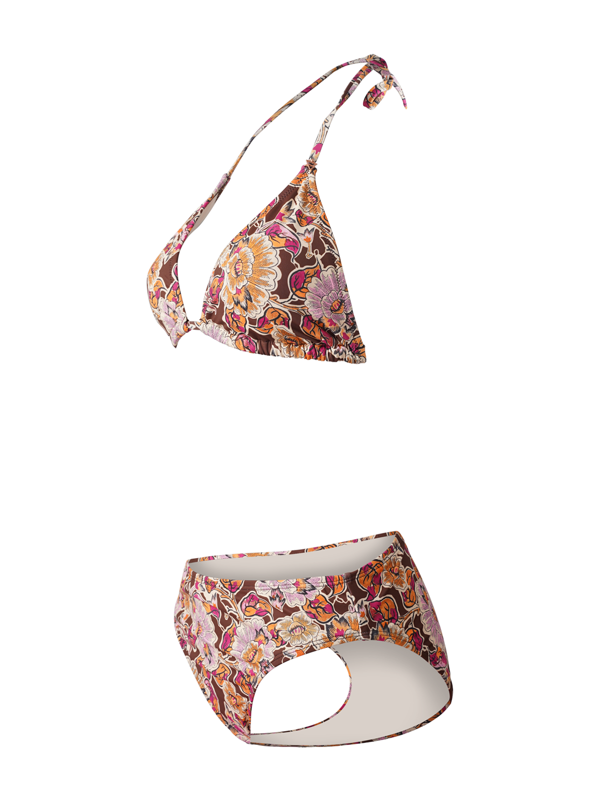 Lollypop-Sakai Dames Slider Triangel Bikini Set | Multi Color