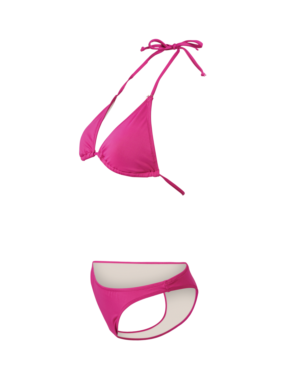 Marley Dames Slider Triangel Bikini Set | Magenta