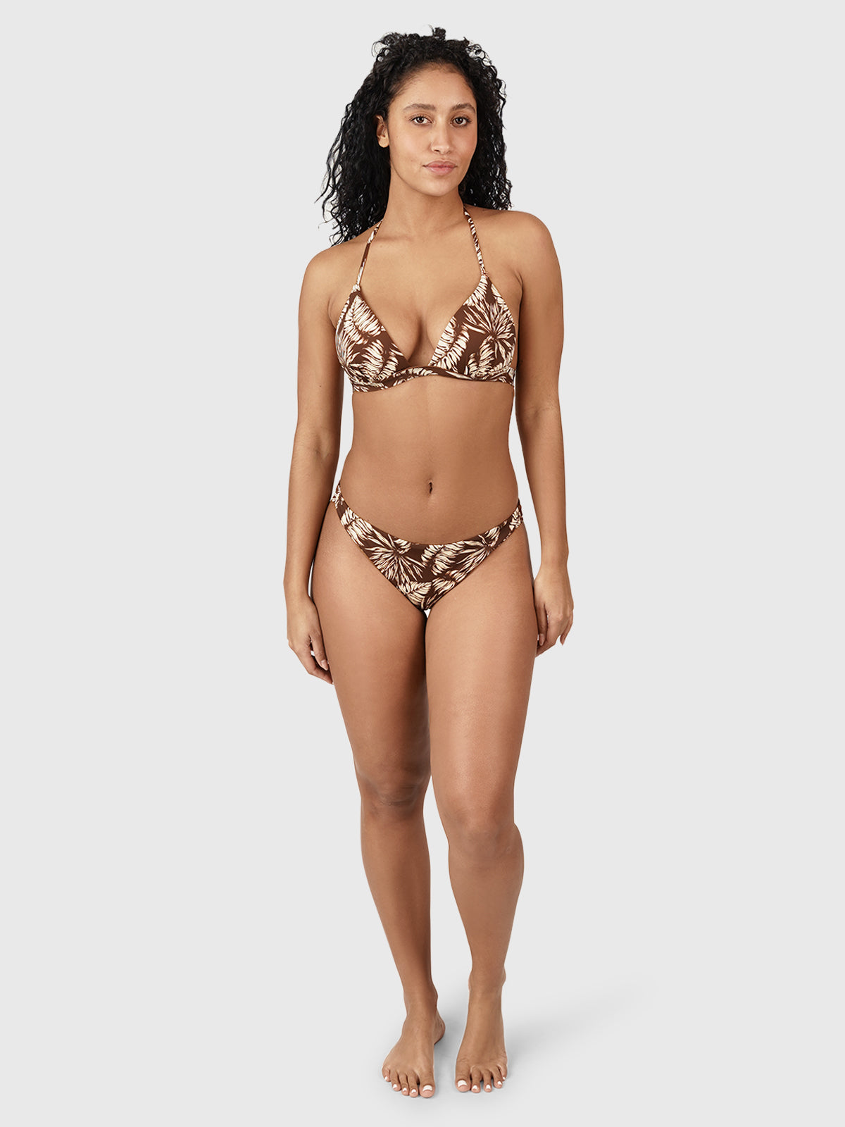 Amee Damen Bralette Bikini Set | Braun