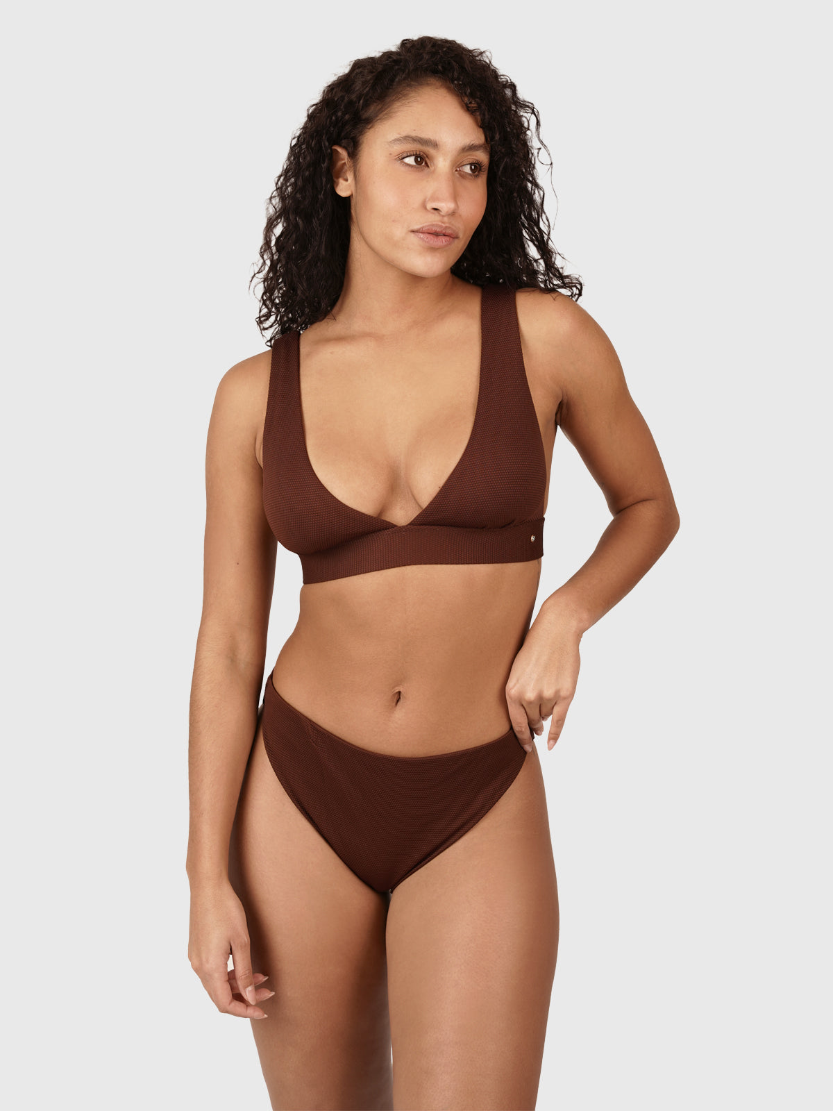 Bodhi-STR Damen Bralette Bikini Set | Braun