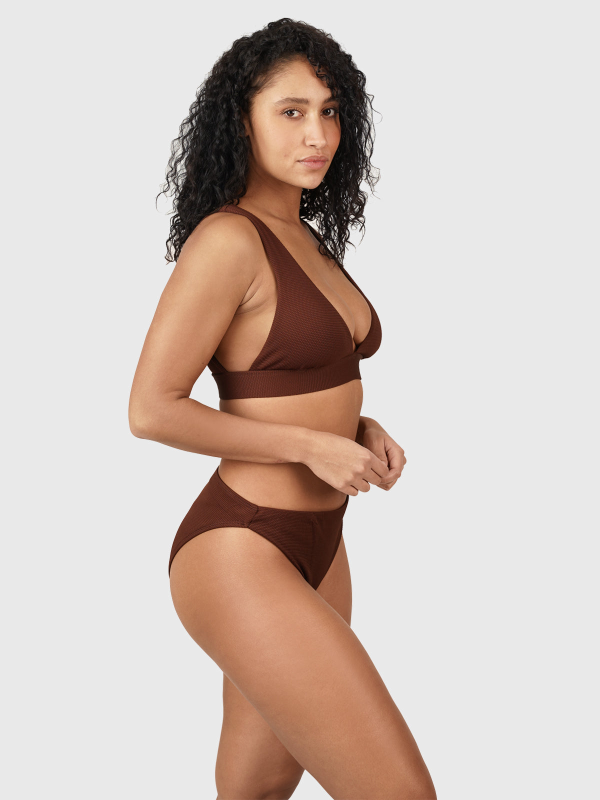 Bodhi-STR Dames Bralette Bikini Set | Bruin