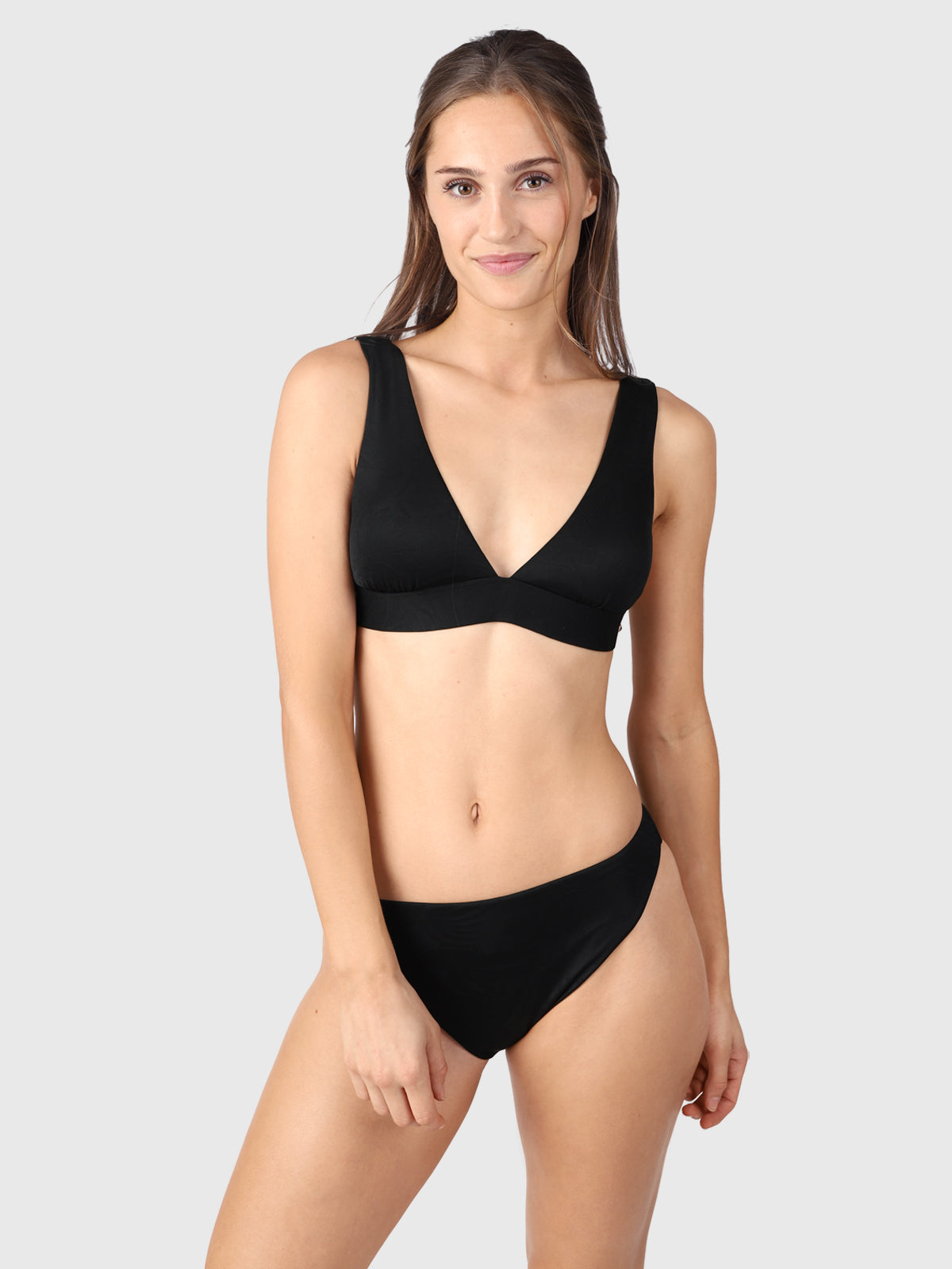 Bodhi-Leaves Women Bralette Bikini Set | Black