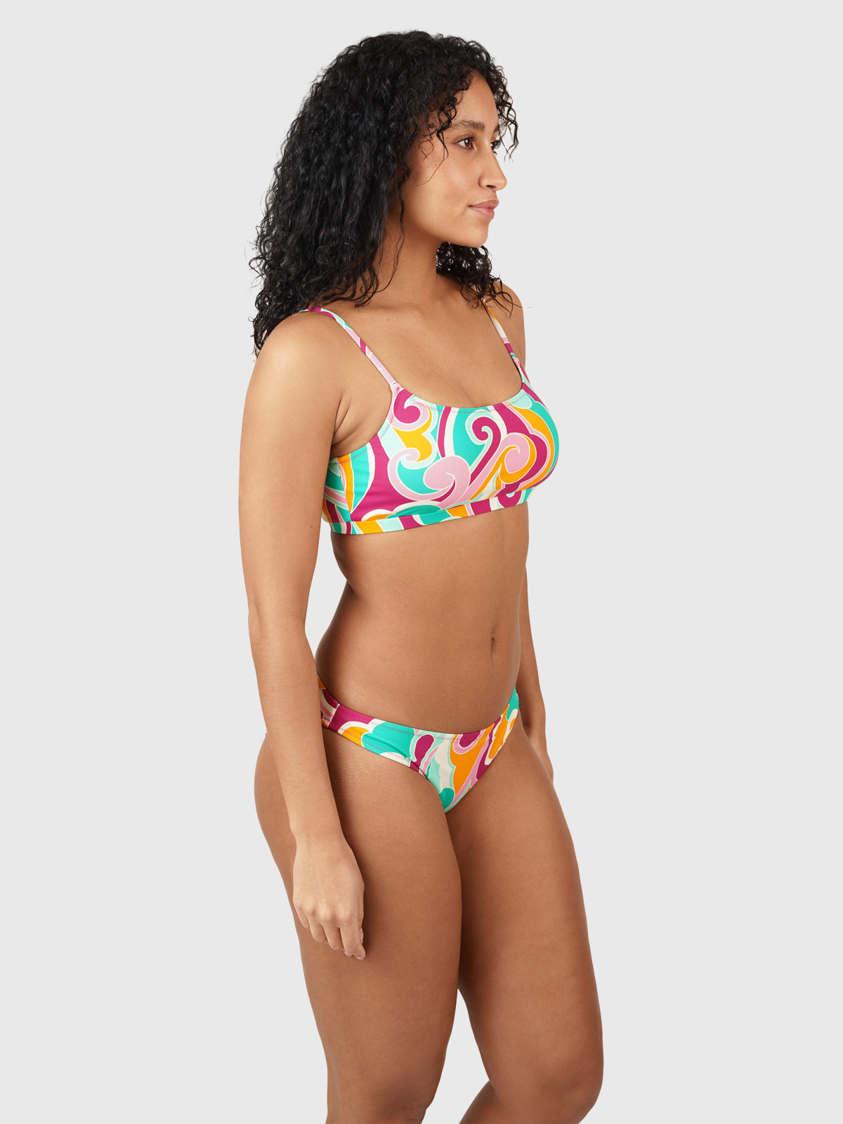 Cruzin-Swirl Damen Bralette Bikini Set | Multi Color