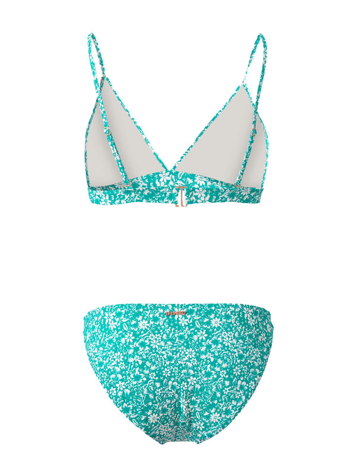 Alison-Ditsy Damen Bralette Bikini Set | Grün