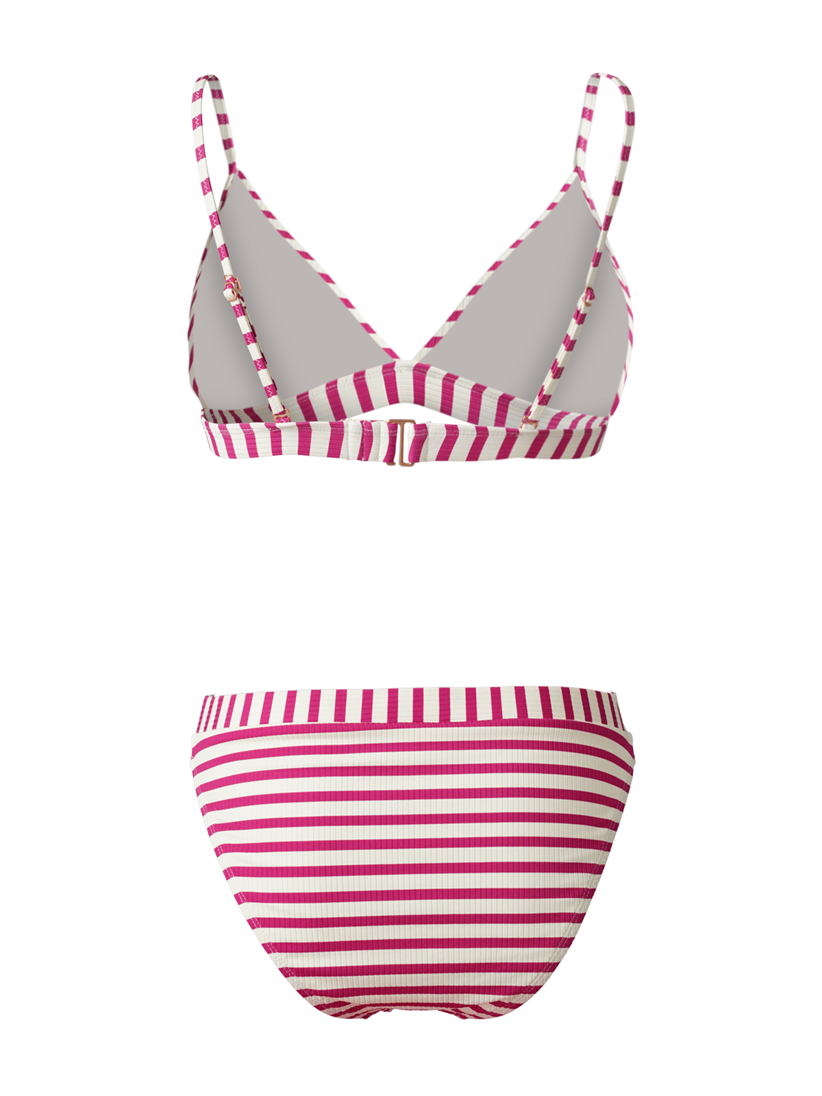 Luna-YD Damen Bralette Bikini Set | Pink