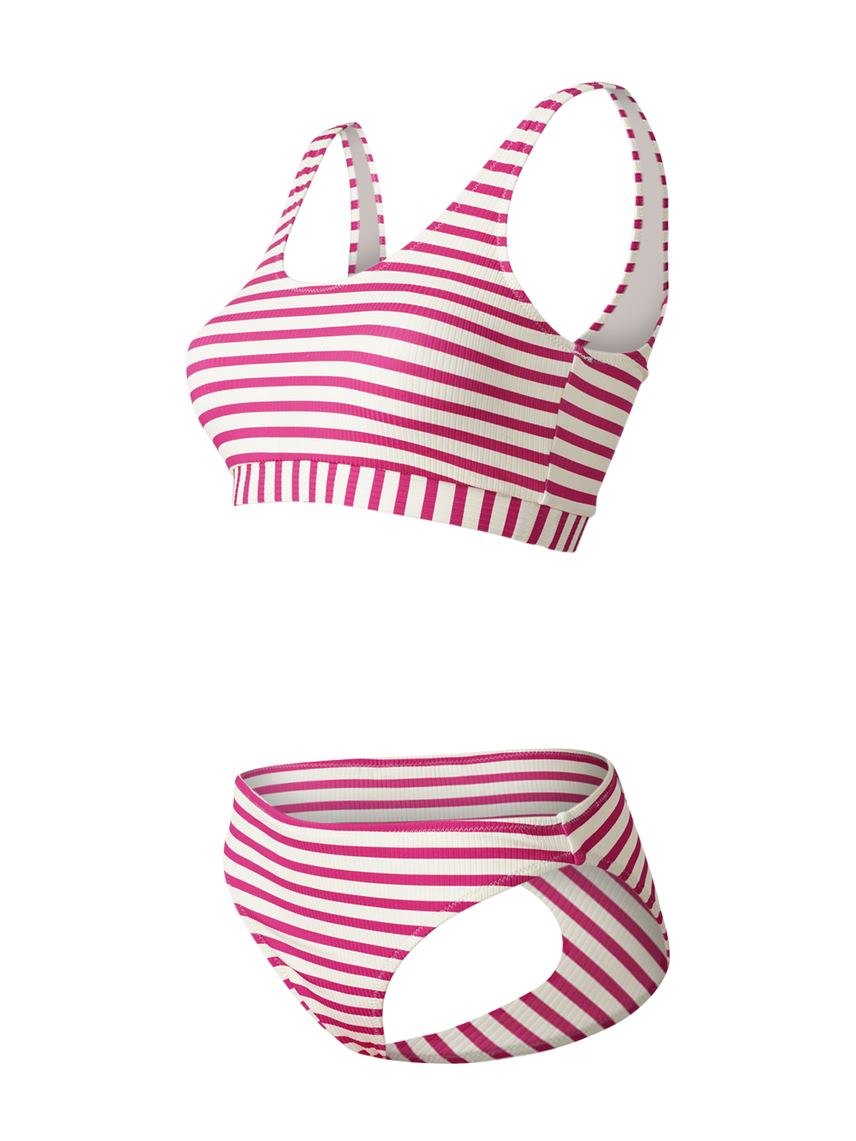 Isabelle-YD Damen Sports Bikini Set | Pink