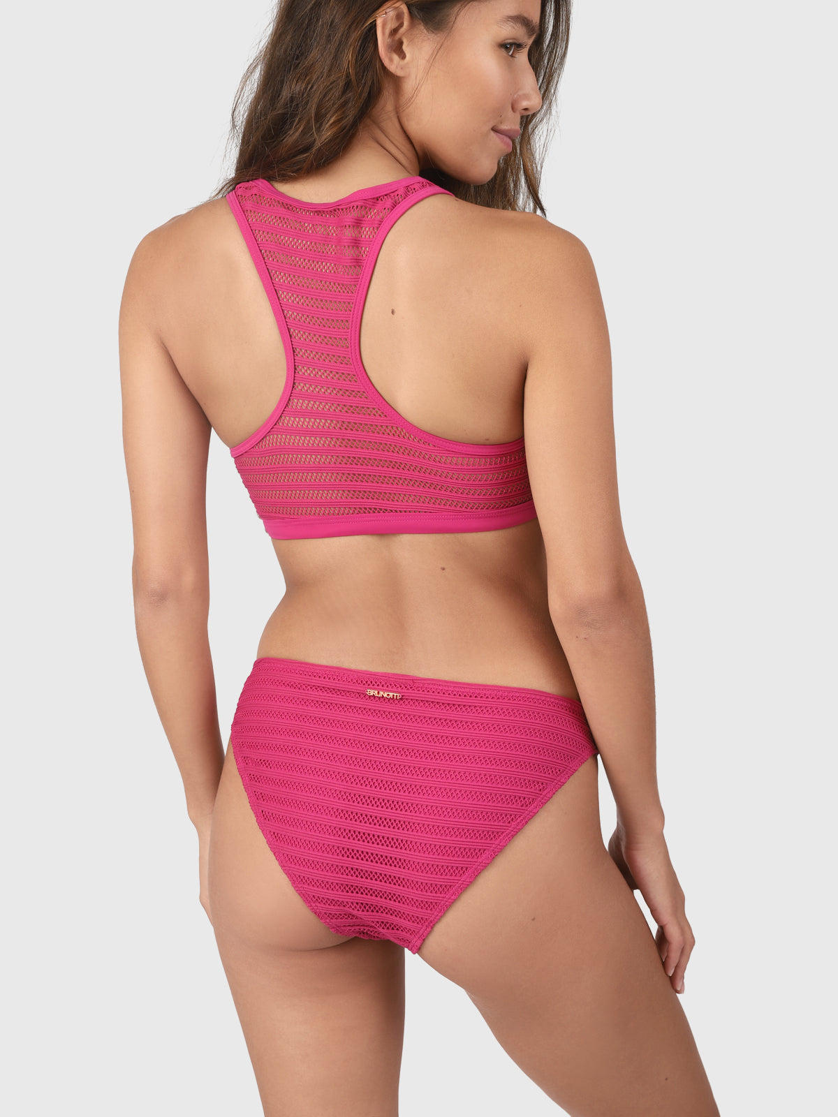 Elena Mesh Women Sports Bikini Set | Magenta