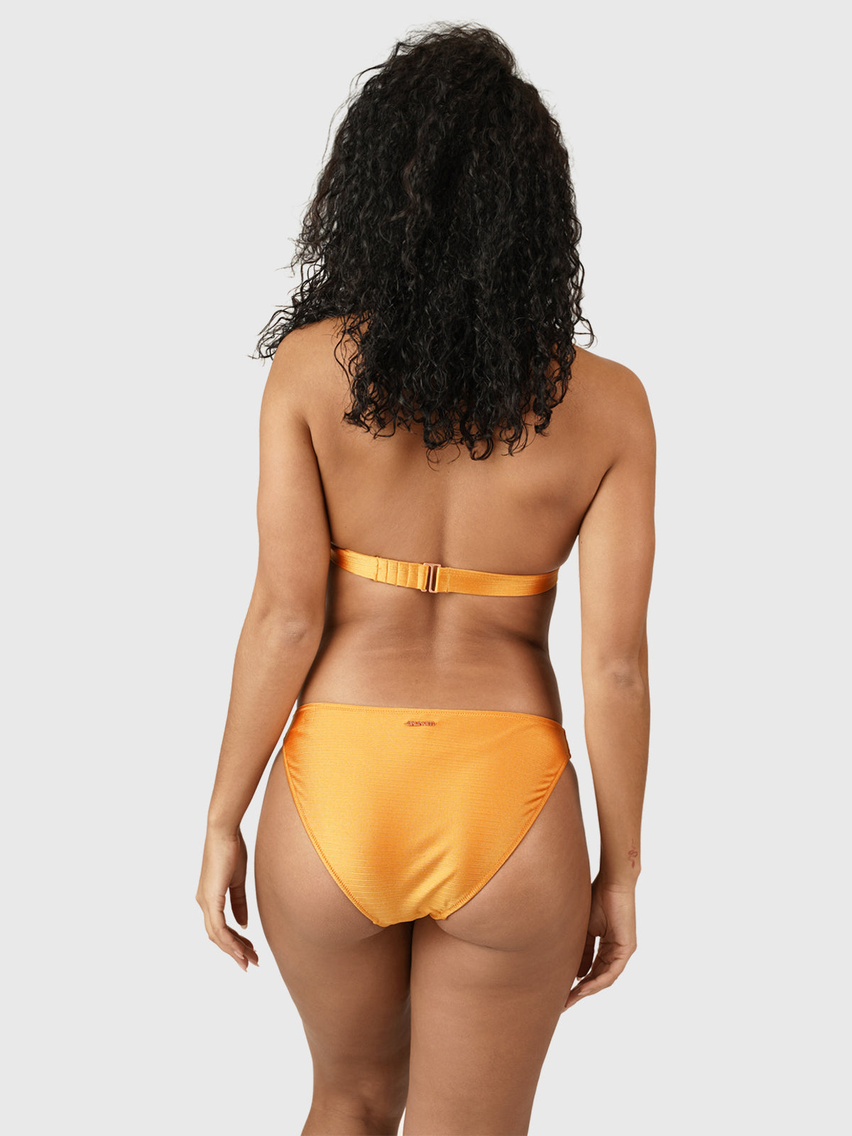 Cyane Women Bralette Bikini Set | Shiny Orange