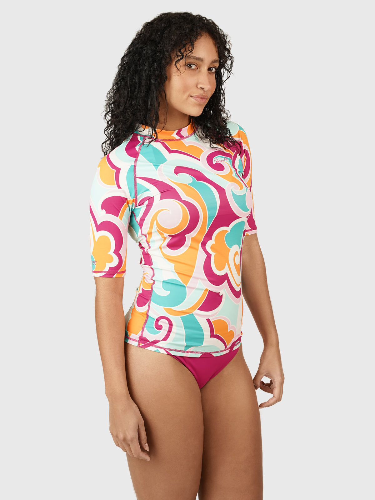 Linea-Swirl Dames Rashguard | Multi Color