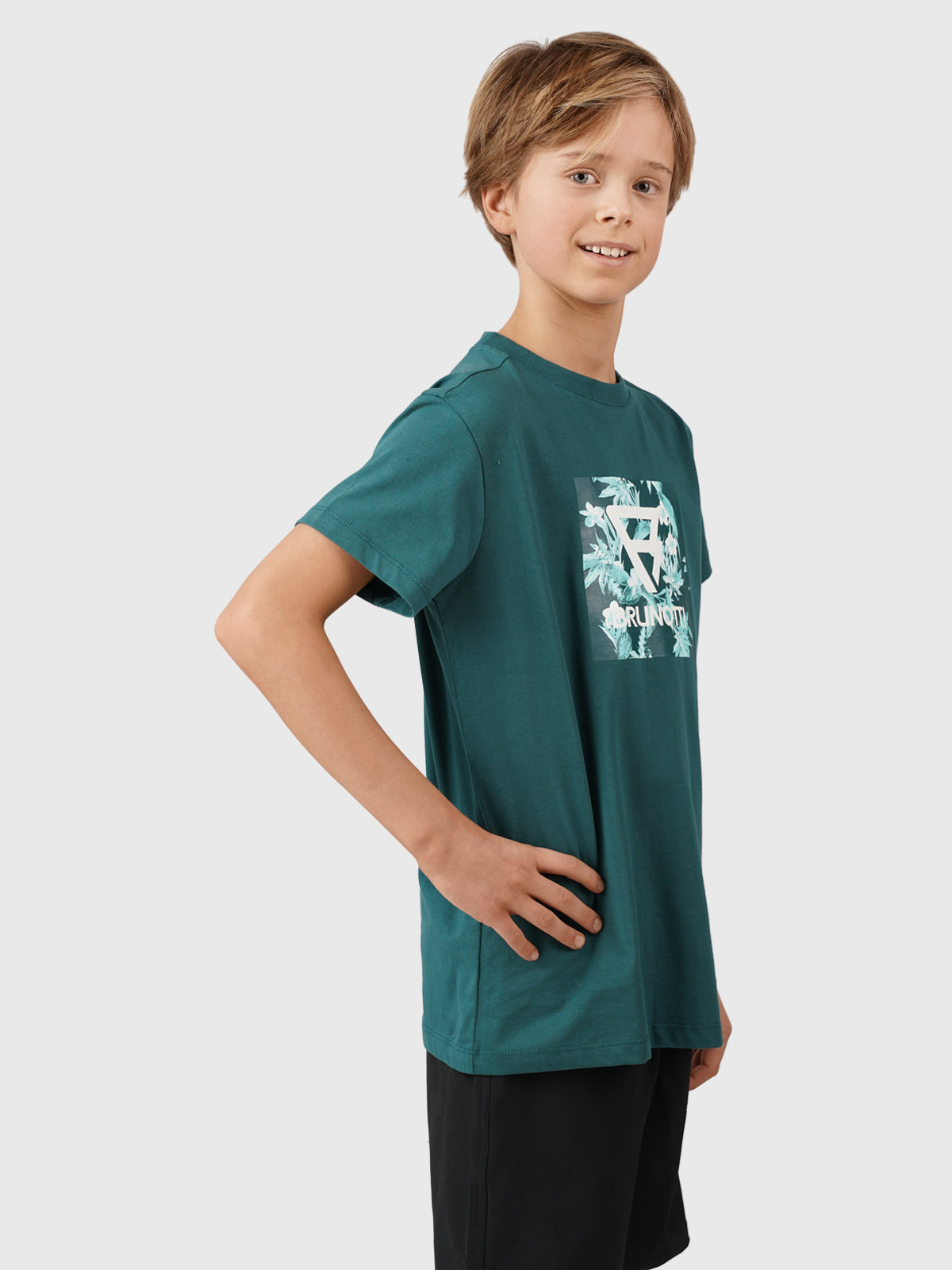 Jahny-Logosquare Jungen T-shirt | Grün