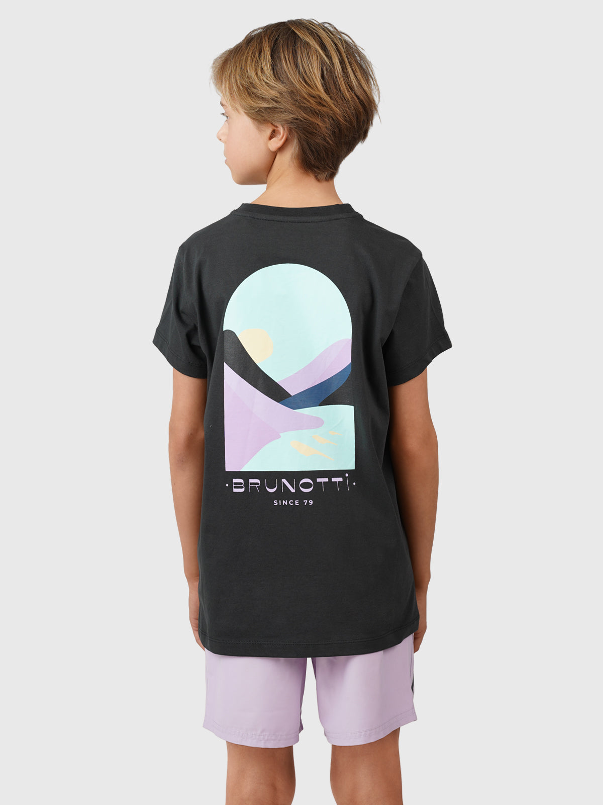 Oval-Mountainy Boys T-shirt | Black