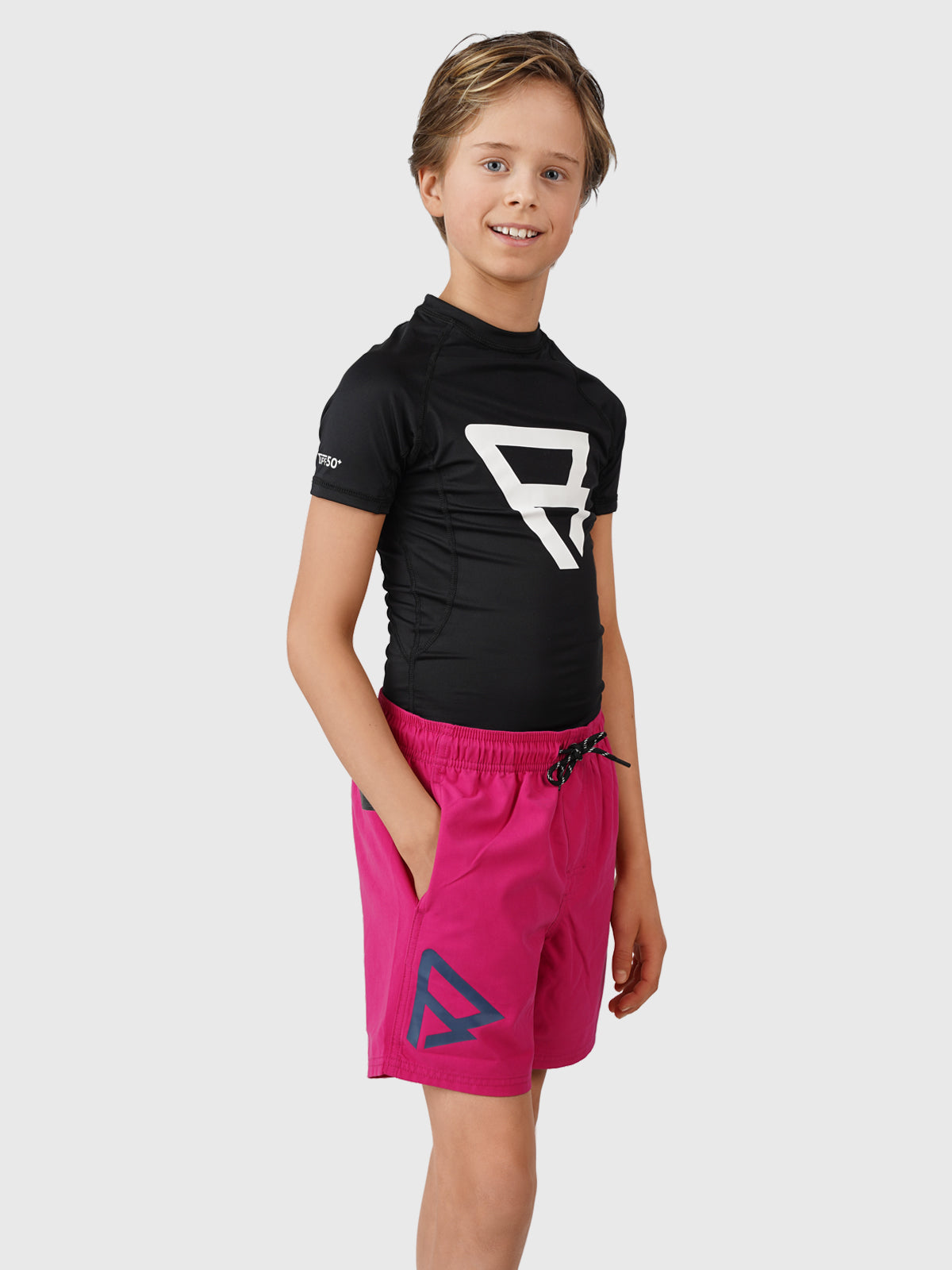 Crunotos Boys Swim Shorts | Pink