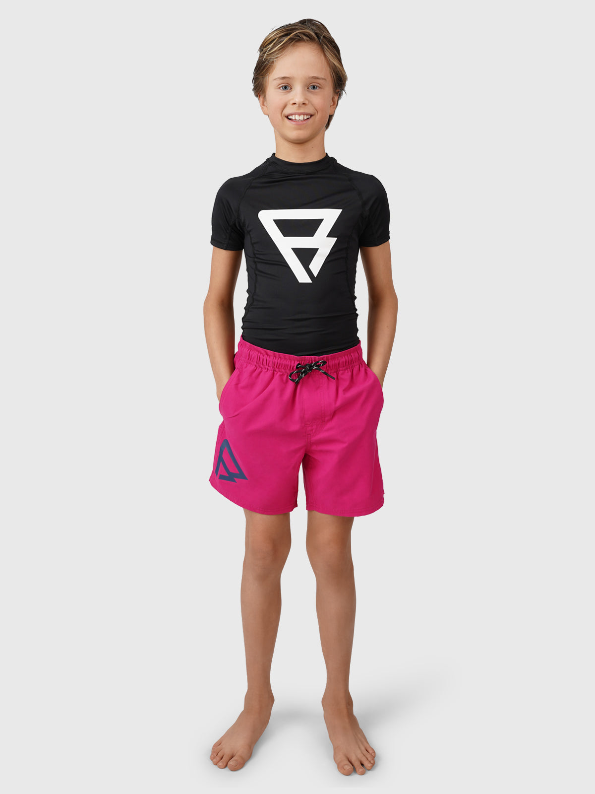 Crunotos Boys Swim Shorts | Pink