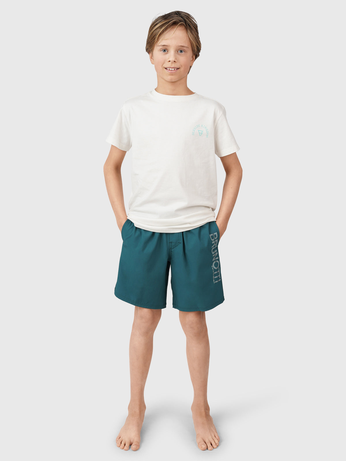 Lestery Boys Swim Shorts | Green