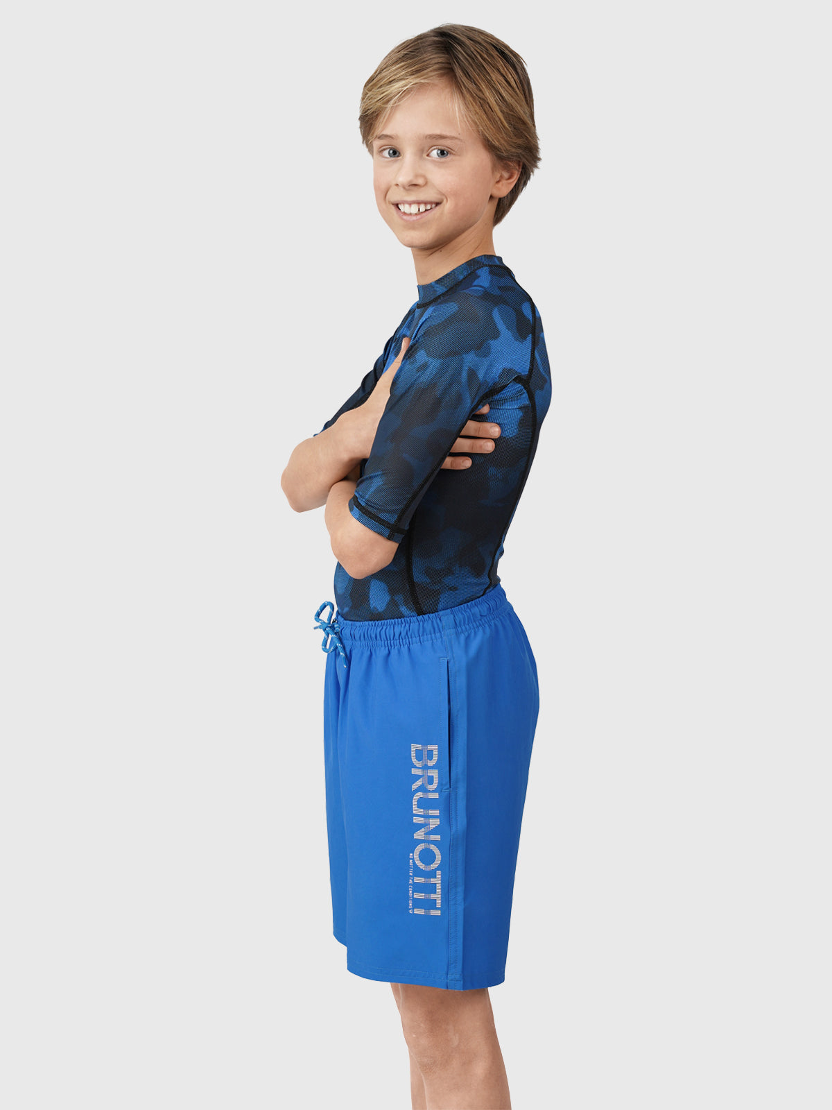 Lestery Boys Swim Shorts | Blue