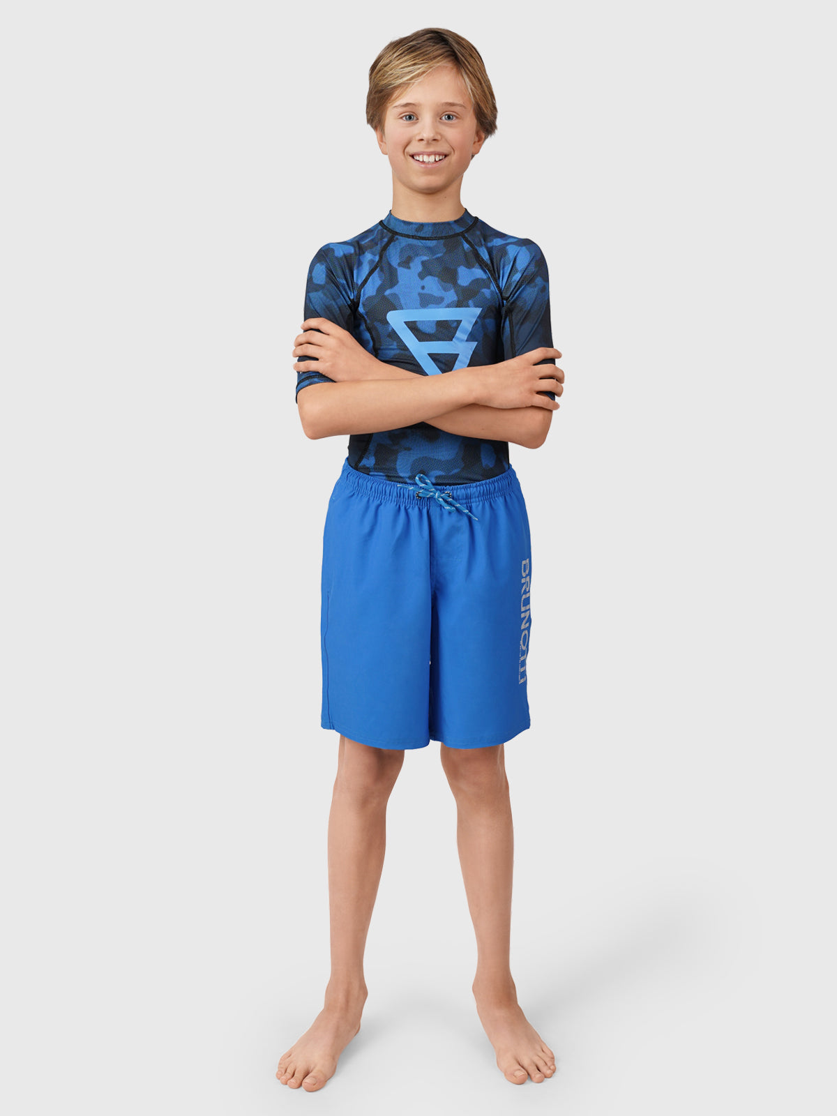 Lestery Boys Swim Shorts | Blue