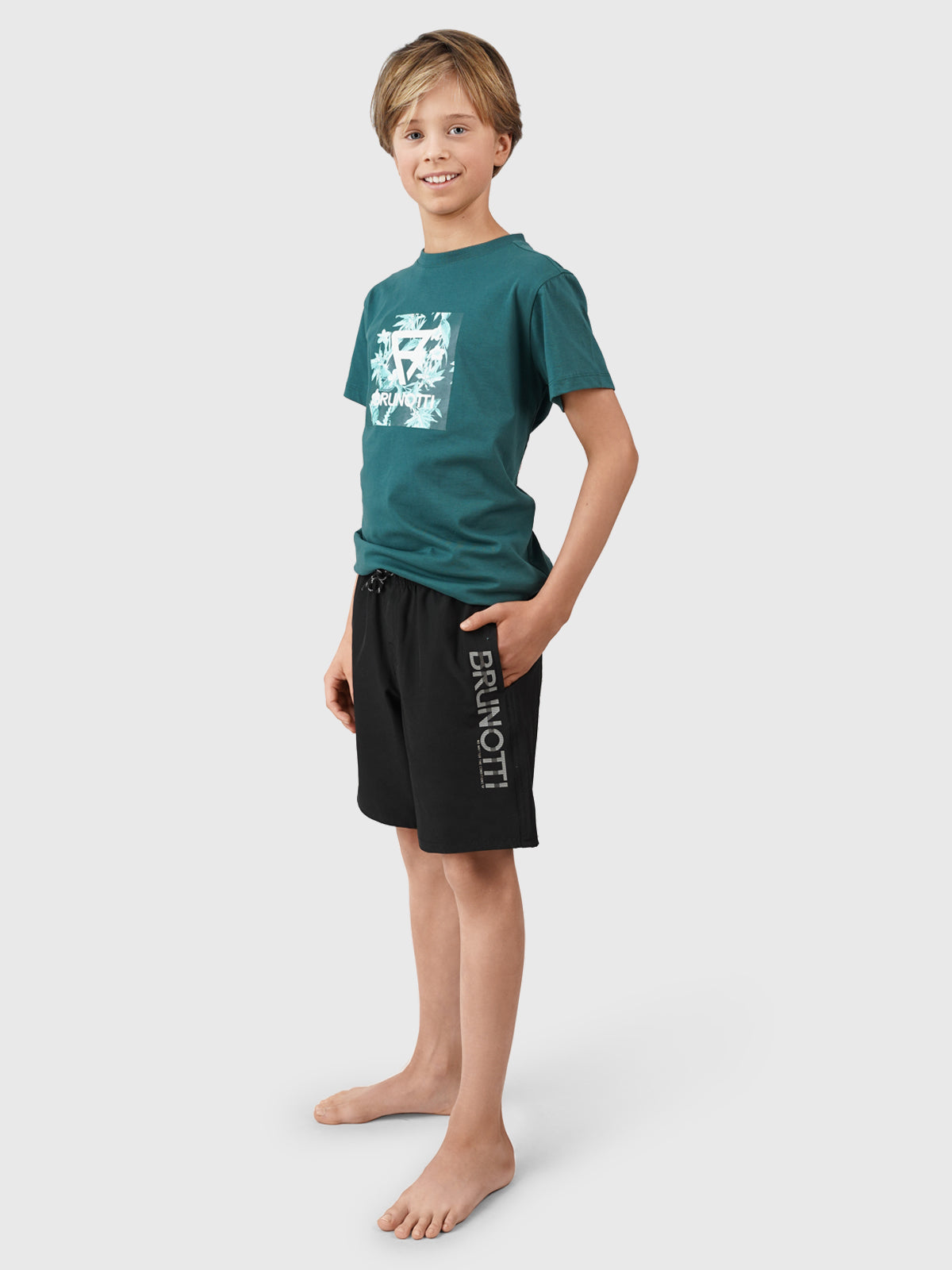 Lestery Boys Swim Shorts | Black