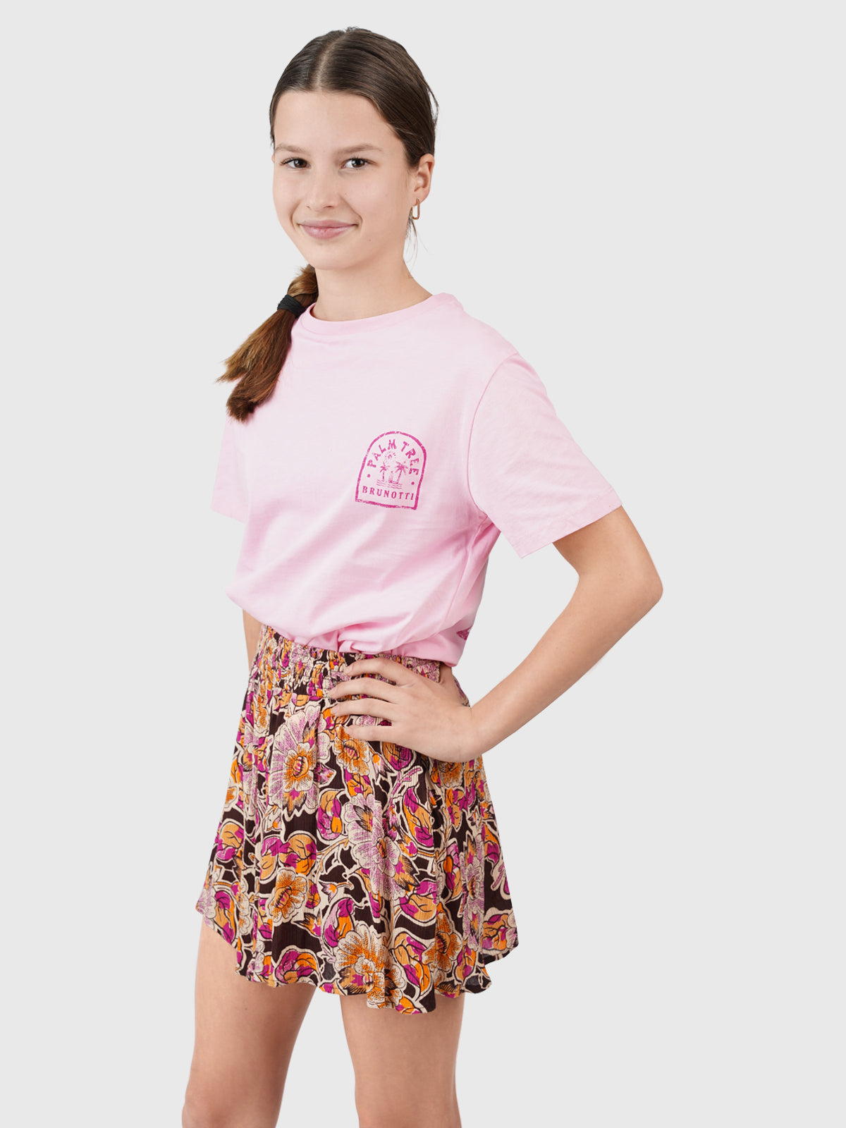 Vievy Meisjes T-shirt | Magenta