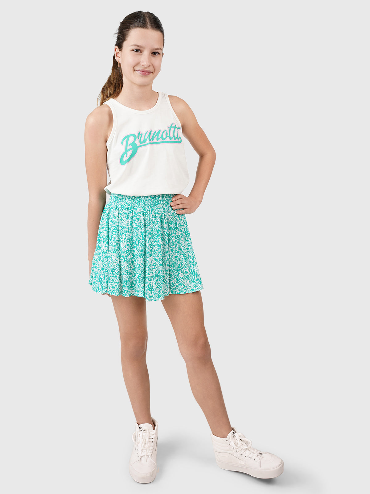 Rainesse-Ditsy Girls Shorts | Green