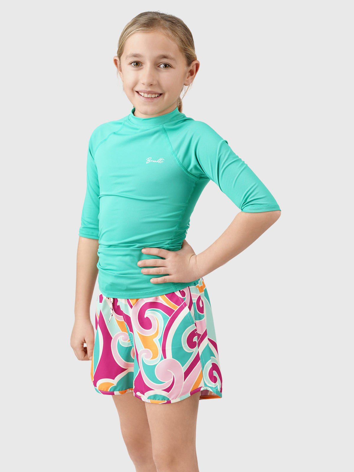 Tulya-Swirl Mädchen Badehose | Multi Color