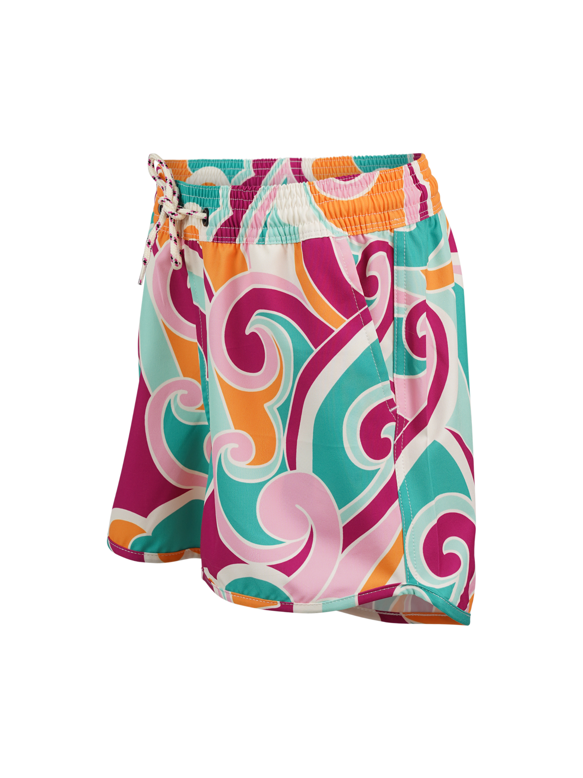 Tulya-Swirl Girls Swim Shorts | Multi Color