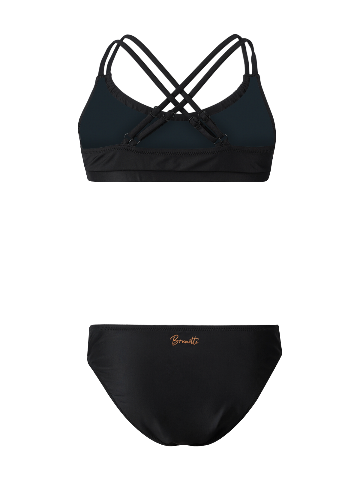 Ceralia Mädchen Bralette Bikini Set | Schwarz