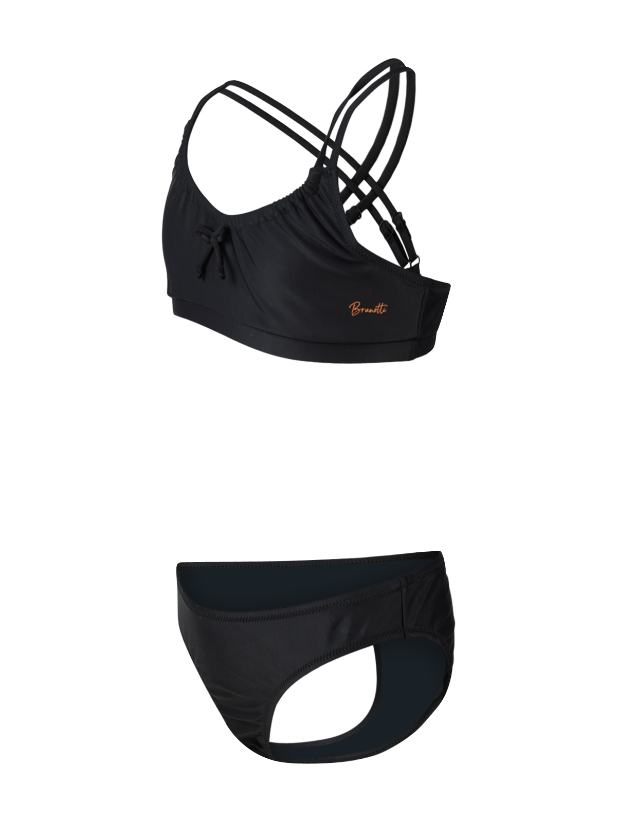 Ceralia Mädchen Bralette Bikini Set | Schwarz