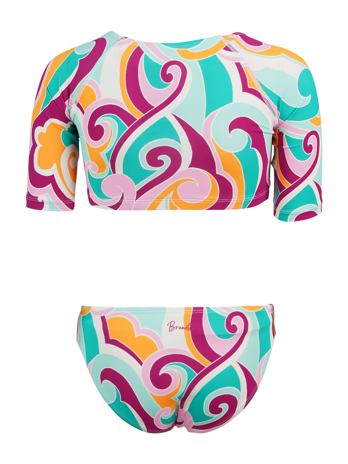 Ames-Swirl Mädchen Sports Bikini Set | Multi Color