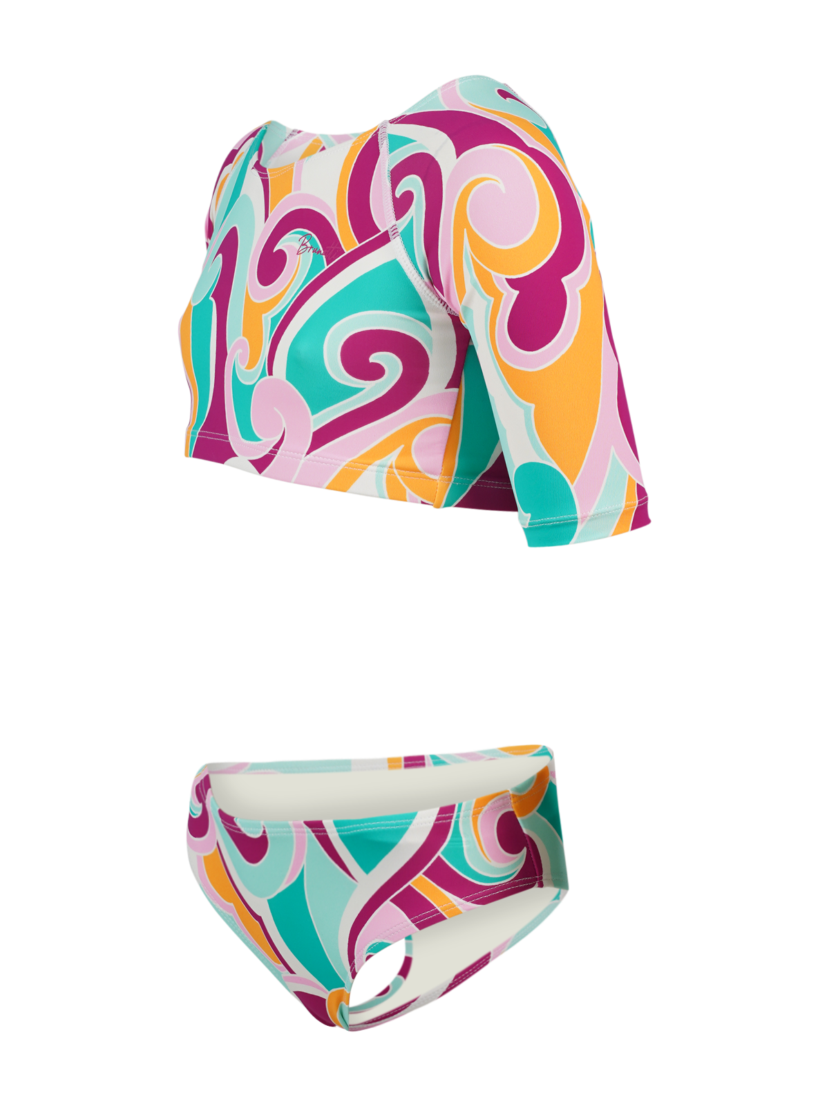 Ames-Swirl Meisjes Sport Bikini Set | Multi Color