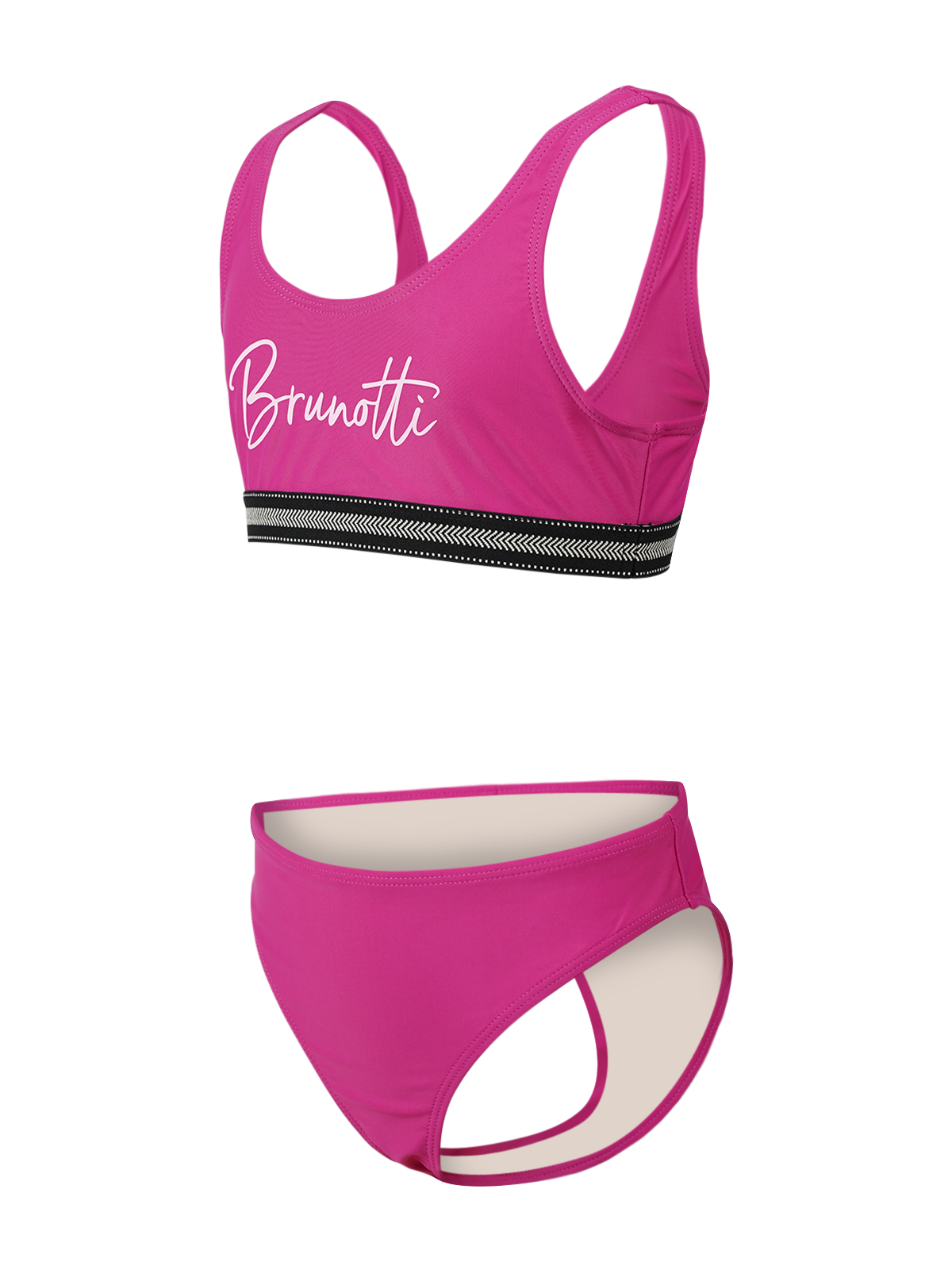 Mya Girls Sports Bikini Set | Magenta