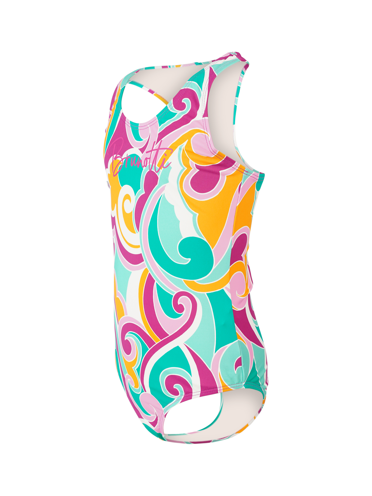 Sally-Swirl Girls Swimsuit | Multi Color