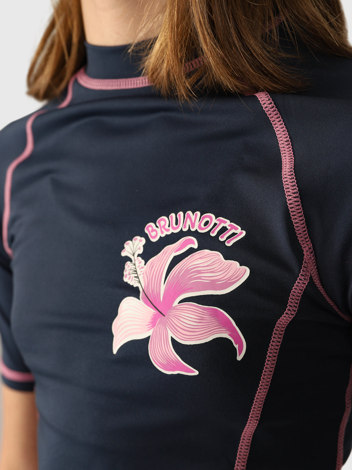 Lineas Girls Rashguard | Indigo Blue