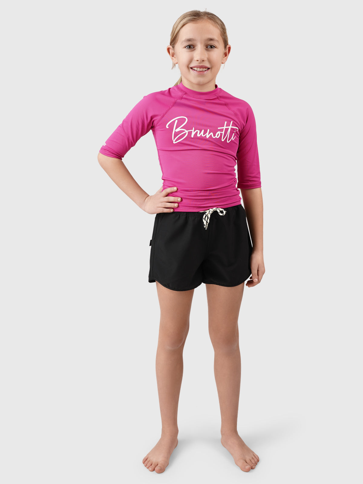 Lineas Girls Rashguard | Pink