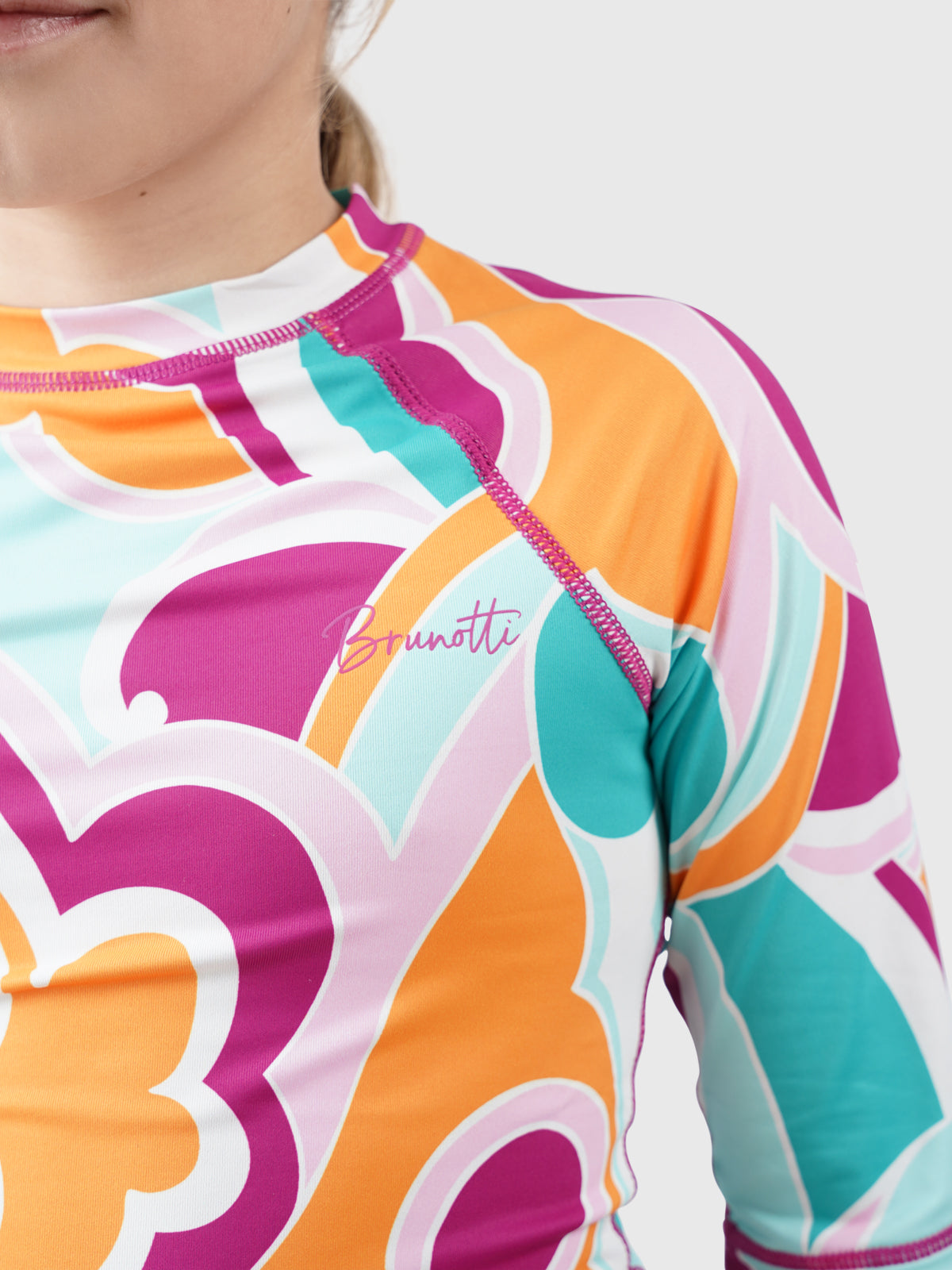 Lineas-Swirl Meisjes Rashguard | Multi Color