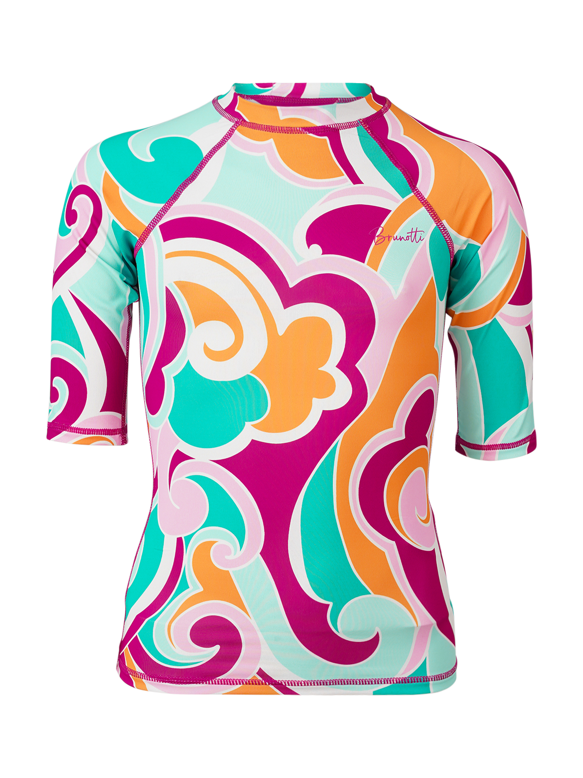 Lineas-Swirl Girls Rashguard | Multi Color