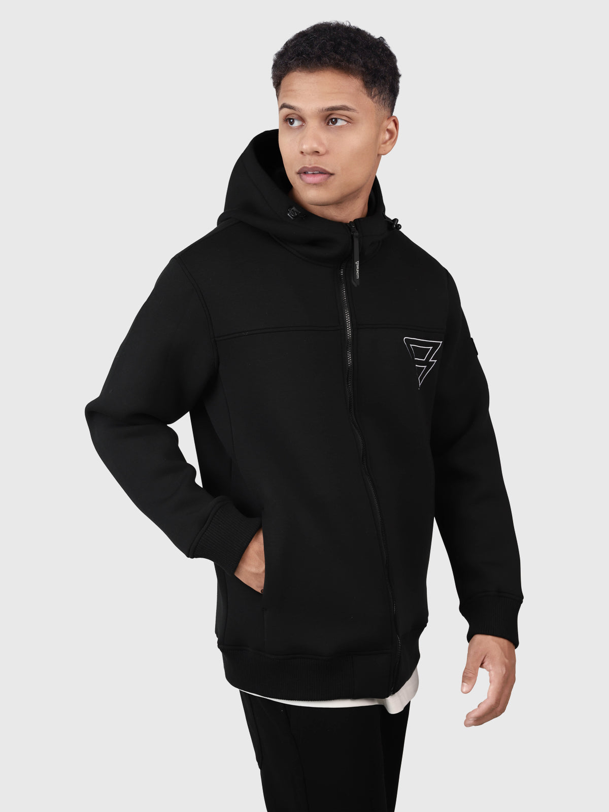 Stickers Heren Sweater | Zwart